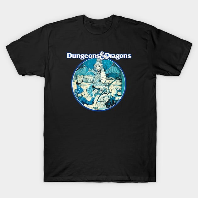 D&D Basic Set (Black Print) T-Shirt by Miskatonic Designs